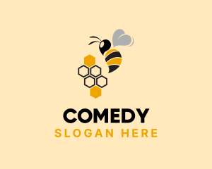 Flying Honey Bee Logo