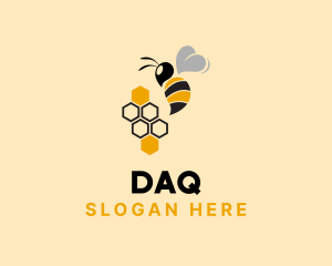 Flying Honey Bee Logo