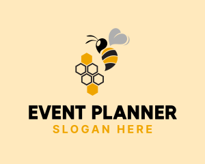 Flying Honey Bee Logo