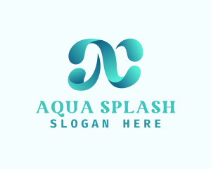 Swimming - Swimming Pool Water Droplet logo design