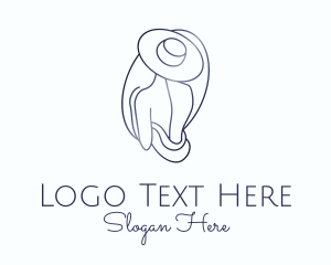 Dermatologist - Female Fashion Model logo design