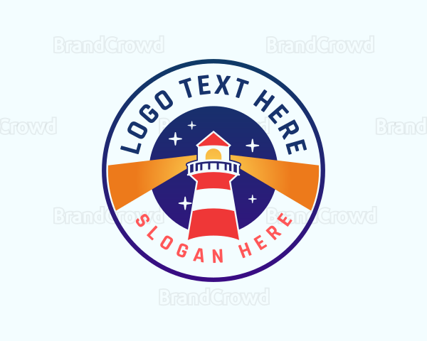 Lighthouse Tower Beacon Logo