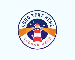 Sail - Lighthouse Tower Beacon logo design