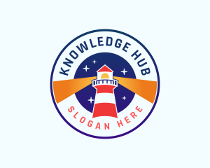 Lighthouse Tower Beacon Logo