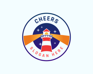 Lighthouse Tower Beacon Logo