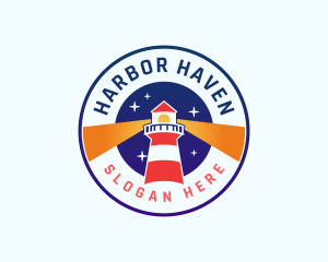 Harbor - Lighthouse Tower Beacon logo design