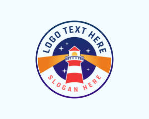 Lighthouse Tower Beacon Logo