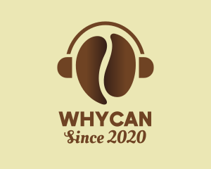 Headset - Coffee Bean Headphones logo design