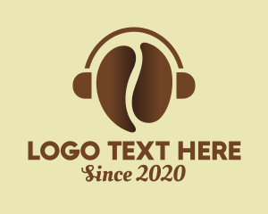Headphones - Coffee Bean Headphones logo design