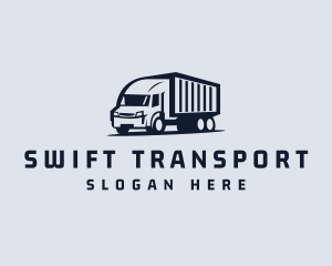 Freight Trucking Transportation logo design