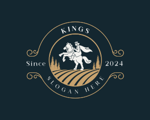 Medieval King Monarch logo design