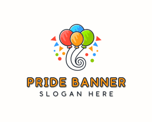 Party Supplies Balloon logo design