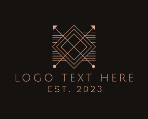 Tiling - Elegant Diamond Arrow logo design