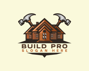 Construction - Hammer Construction Builder logo design