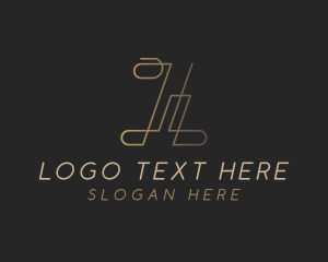 Line - Elegant Fashion Boutique  Letter I logo design