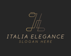 Elegant Fashion Boutique  Letter I logo design