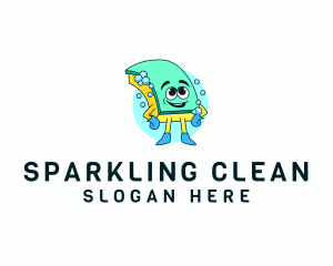 Dishwasher - Dishwashing Sponge Cleaner logo design