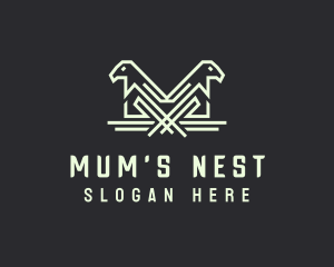 Bird Aviary Nest logo design