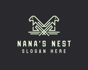 Bird Aviary Nest logo design