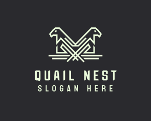 Bird Aviary Nest logo design