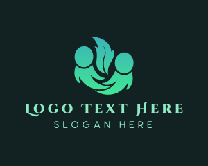 Abstract - People Plant Wellness logo design