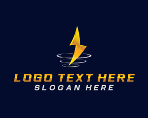 Lightning Thunder Energy logo design