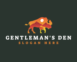 Bison Adventure Mountaineering logo design