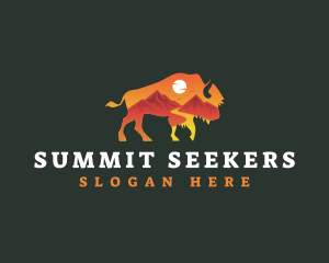 Mountaineering - Bison Adventure Mountaineering logo design