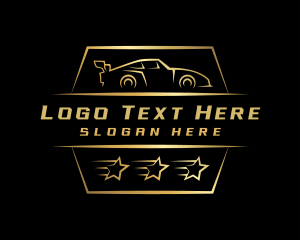 Emblem - Race Car Garage logo design