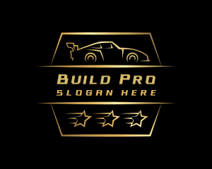 Panel Beater - Race Car Garage logo design