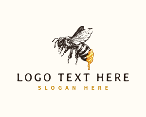 Bee Farm - Organic Bee Honey logo design