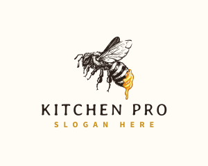 Organic Bee Honey Logo