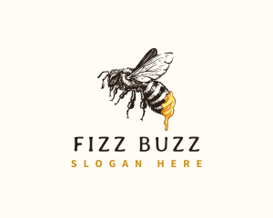 Organic Bee Honey logo design