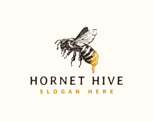 Organic Bee Honey logo design