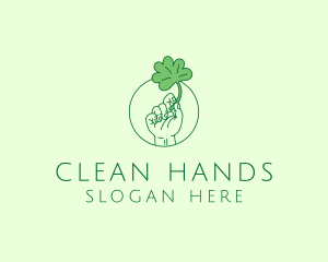 Shamrock Ireland Hand logo design