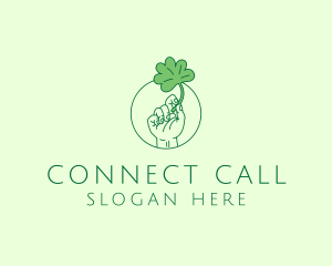 Shamrock Ireland Hand logo design