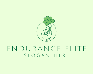 Shamrock Ireland Hand logo design