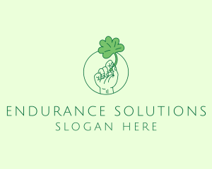 Shamrock Ireland Hand logo design