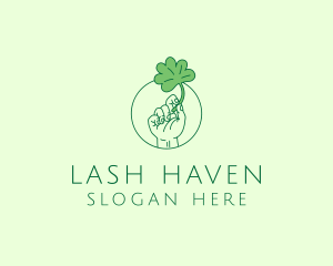 Shamrock Ireland Hand logo design