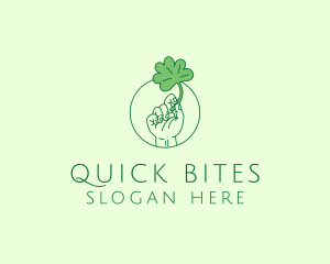 Shamrock Ireland Hand logo design