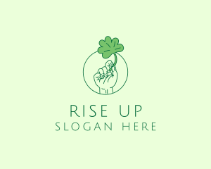 Shamrock Ireland Hand logo design