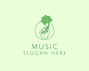 Shamrock Ireland Hand logo design