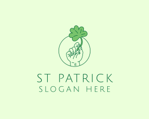 Shamrock Ireland Hand logo design