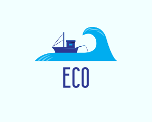 Holiday - Ocean Fishing Vessel logo design