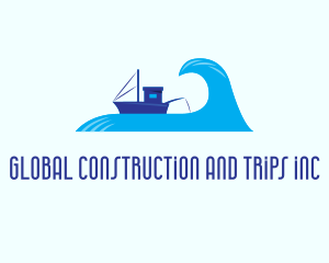 Trip - Ocean Fishing Vessel logo design