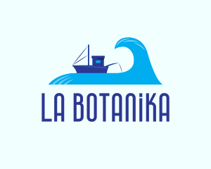 Wave - Ocean Fishing Vessel logo design