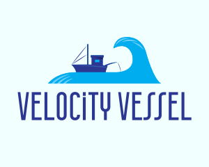 Ocean Fishing Vessel logo design