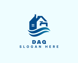 Drainage - House Wave Faucet Handyman logo design