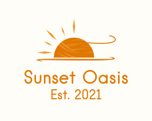 Orange Sun Crochet  logo design