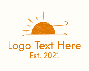 Weave - Orange Sun Crochet logo design